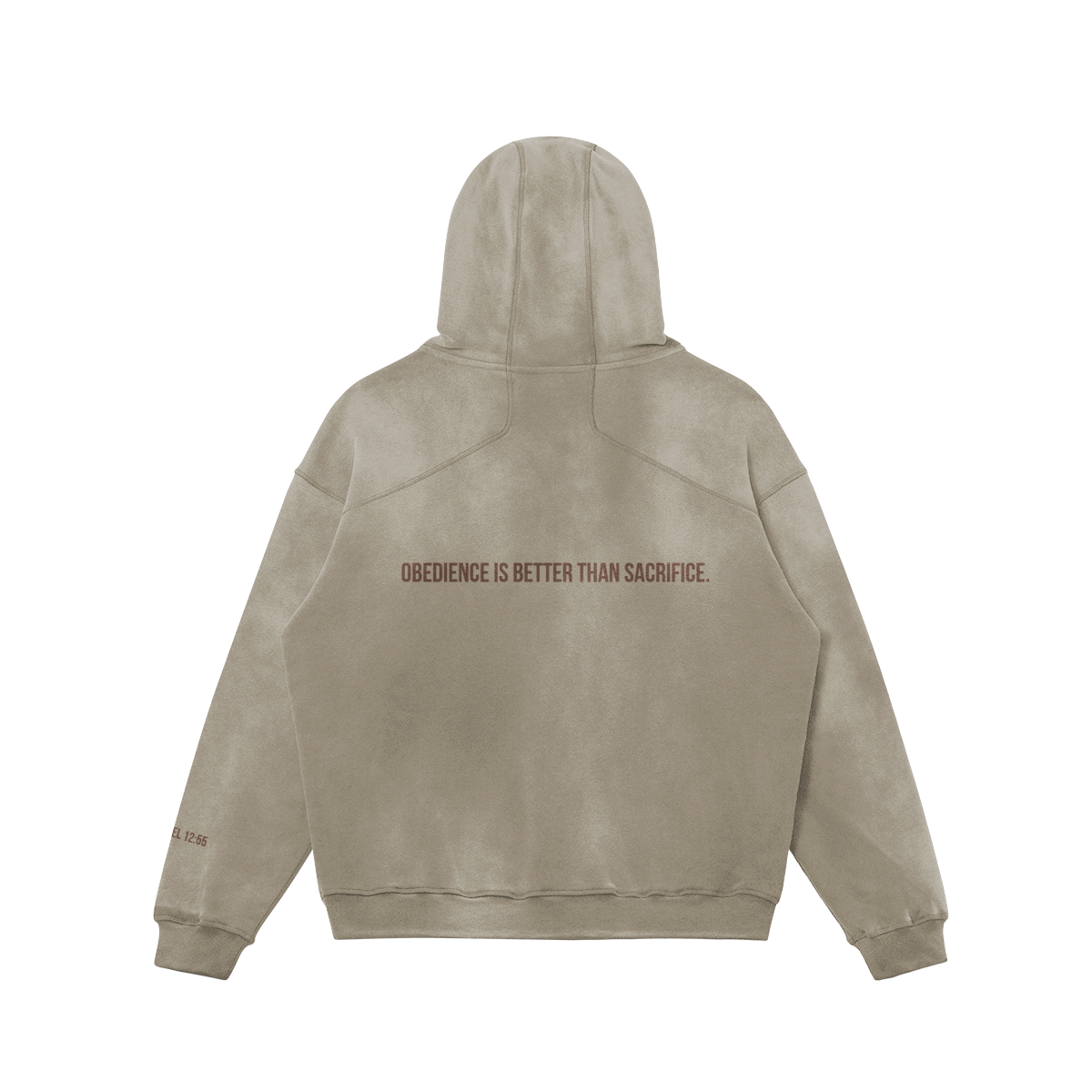 OBG Oversized Faded Brown x Khaki Hoodie