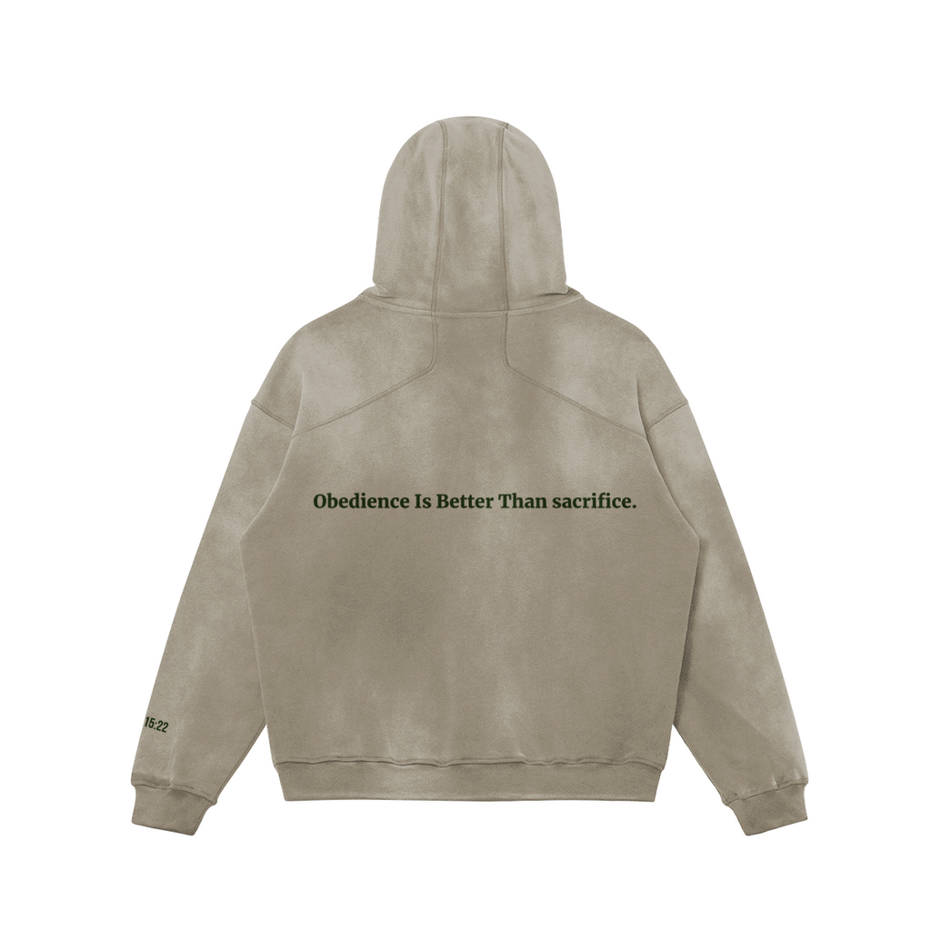 OBG Oversized Faded Green X Sand Hoodie