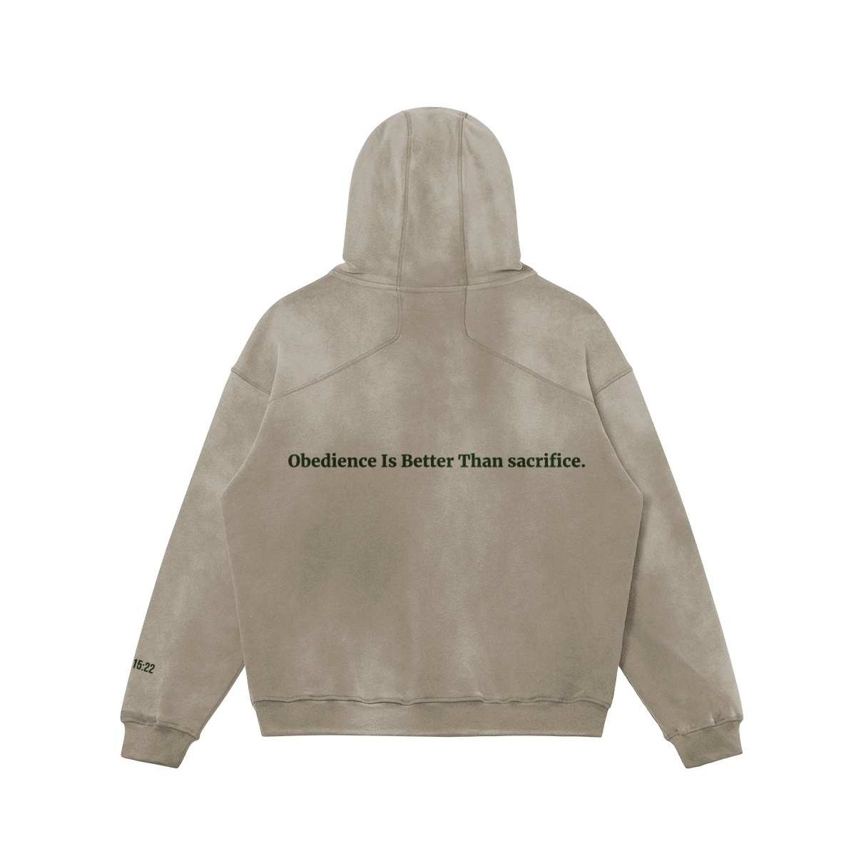 OBG Oversized Faded Green X Sand Hoodie