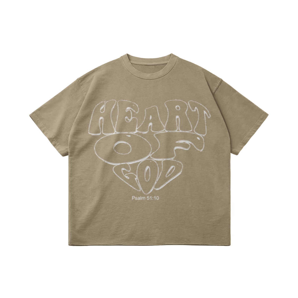 Heart of God Faded Print Tee