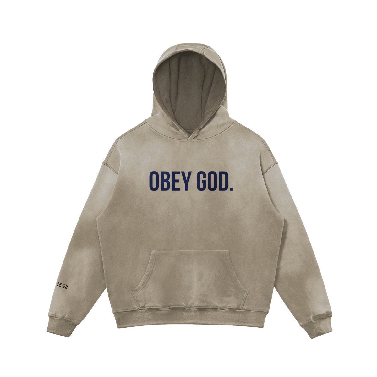 OBG Oversized Faded Blue x Sand Hoodie