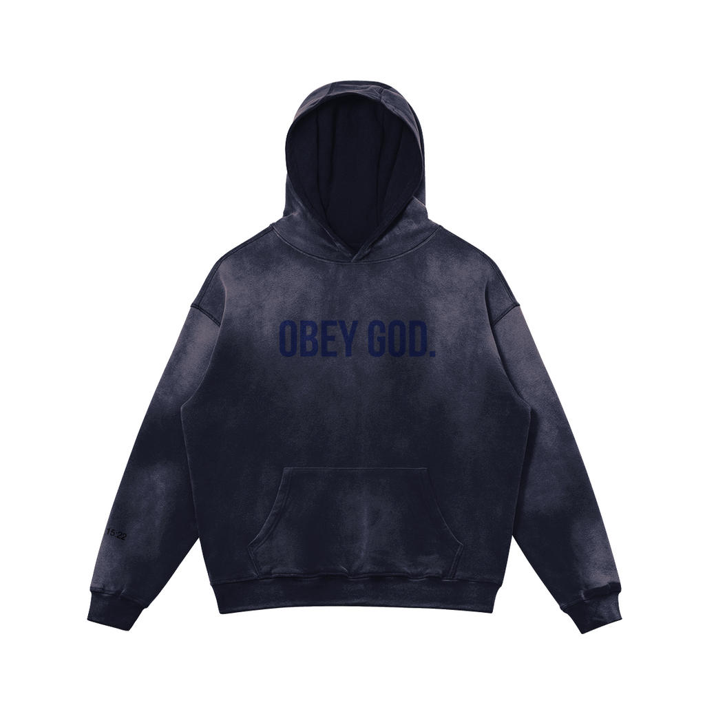 OBG Oversized Faded Blue x Sand Hoodie